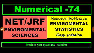 Environmental statistics| NTA UGC NET JRF| previous years solved paper| mind mapping