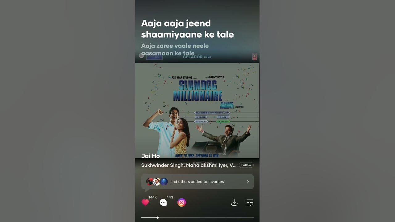 Jai Ho | Sukhwinder Singh, Mahalakshmi lyer, Vijay Prakash, Tanvi Shah 🎶🎶🎶