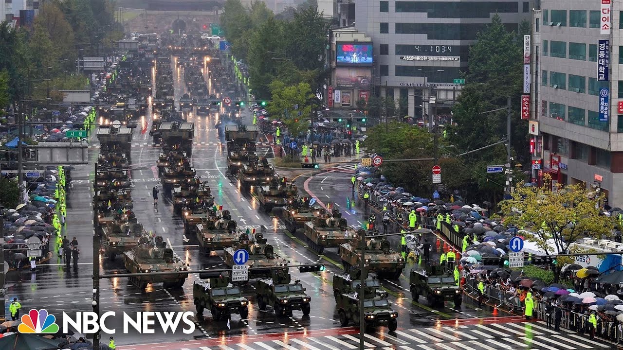 Seoul’s streets rumble with military hardware as South Korea stages rare parade