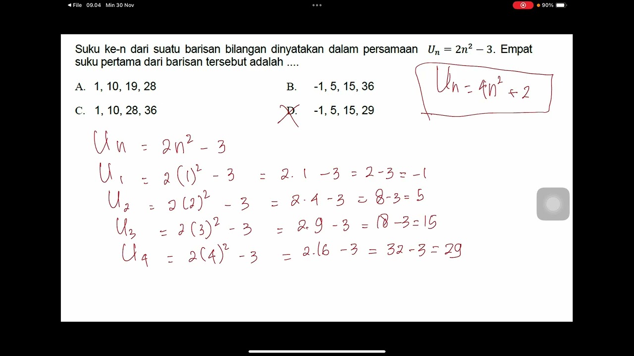 Pembahasan Soal Latihan AAS Part 1 #polabilangan #matematika #ASESMENAKHIRSEMESTER