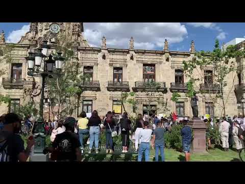 Protesta por el asesinato de Giovanni López en Jalisco