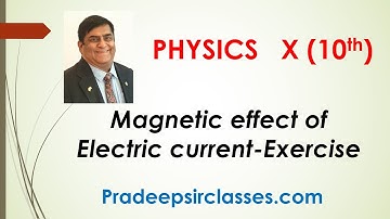 Phy-X-13-10 Magnetic effect Exercise Pradeep Kshetrapal Physics channel