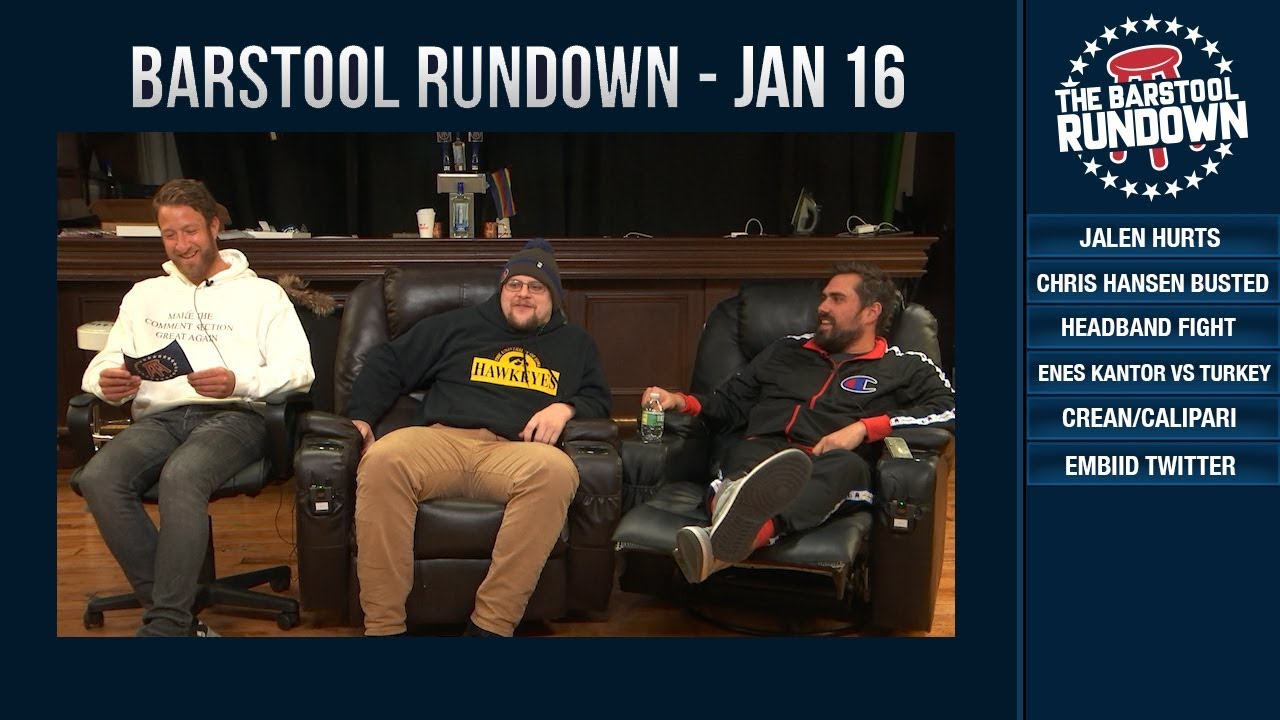 Barstool Rundown January 16, 2019 YouTube
