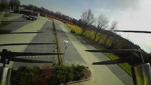 Eachine QX90C - FPV flight on a bright but windy day