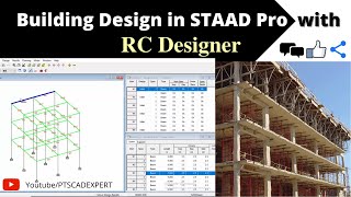 Building Design In STAAD Pro With RC Designer | STAAD Pro V8i SS6 Building Design In STAAD Pro With RC Designer | STAAD Pro V8i SS6