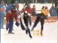 Сараево 1984. Конькобежный спорт. 5000 м. Эриг - Малков