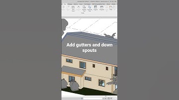 How to add gutters and downspouts in Revit