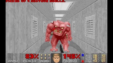 The Ultimate Doom E2M6: Halls of the Damned (100%) [DOSBox]