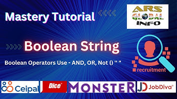 Mastery Tutorial of Boolean String | Boolean String for IT Recruiter | us it recruiter training