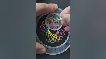 Simple Spirograph Scratch Art 2 #spirograph #pencildrawing #easydrawing #funny #satisfying #viral