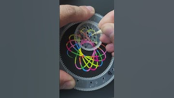 Simple Spirograph Scratch Art 2 #spirograph #pencildrawing #easydrawing #funny #satisfying #viral