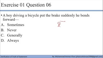 verification of the truth of Statement 06 | Logical Reasoning Mcqs|