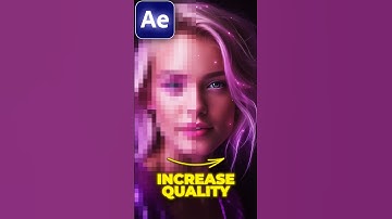 How to INCREASE VIDEO QUALITY in After Effects #aftereffects