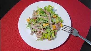 🥗 Салат с говядиной, фасолью и рукколой под йогуртовой заправкой ❗️ Полезно и очень вкусно 🤗❗️ 🥗 Салат с говядиной, фасолью и рукколой под йогуртовой заправкой ❗️ Полезно и очень вкусно 🤗❗️