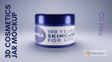 Cosmetics Jar Mockup | Blender 3.0.1
