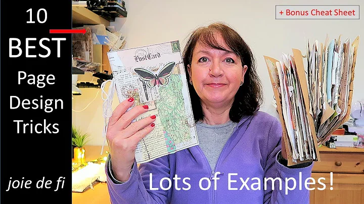 10  BEST Junk Journal Page Design Tricks 😮 TUTORIAL + Bonus Cheat Sheet