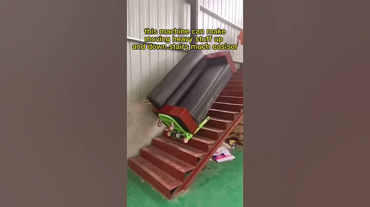 This machine can make moving heavy things up / down stairs much easier