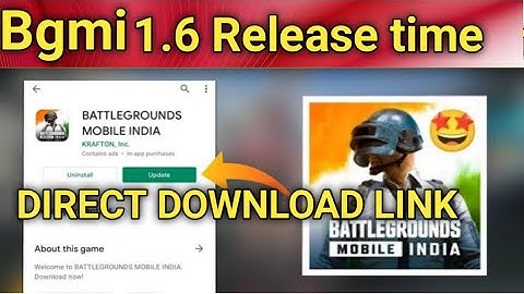BGMI 1.6 Update Today Release Time🔥How To Download BGMI 1.6 Update🔥BGMI 1.6 Update Kaise Kare