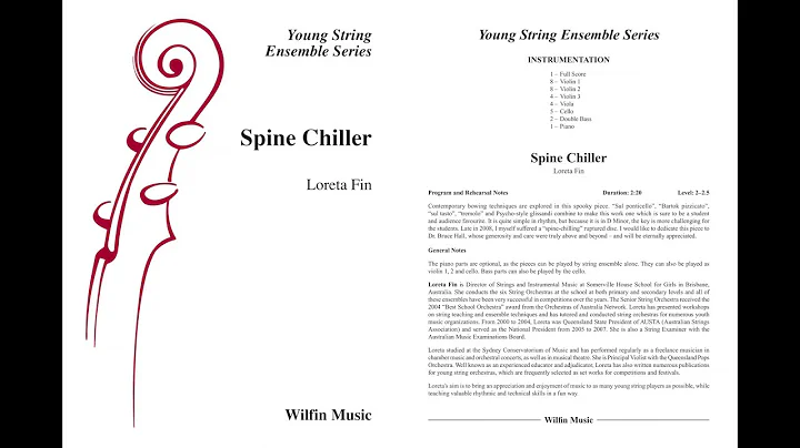 Spine Chiller, by Loreta Fin  Score & Sound