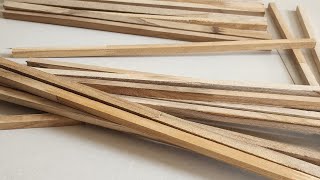 Easy Wood Working Ideas | Making Hanging Shelves using Wooden Sticks @arwoodenarts