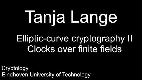Elliptic-curve cryptography II -- Clocks over finite fields