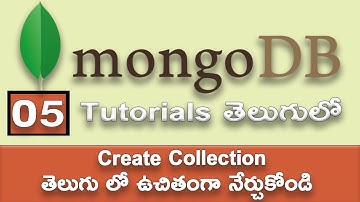 MongoDB Create Collections in Telugu | #05 | Sai Gopi Tech Telugu | MongoDB Tutorials In #TELUGU