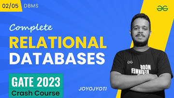 Relational Databases | DBMS | GATE 2023 CRASH COURSE