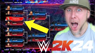 WWE 2K24 i play the next match in THE TOURNAMENT MODE
