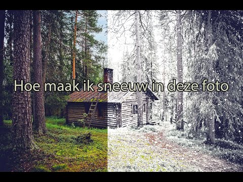 Video: Hoe Maak Je Sneeuw Op Een Foto In Photoshop