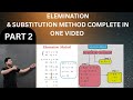 Easy explination of elimination and substitution method #educationshorts #learnmaths #quickmath