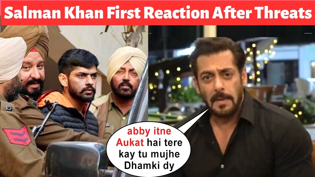 Salman Khan Give First Reaction After Threats OF Lawrence Bishnoi Gang ...