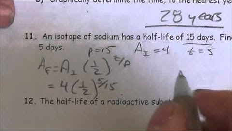 Math 30-2 Exp Functions Review NR#11
