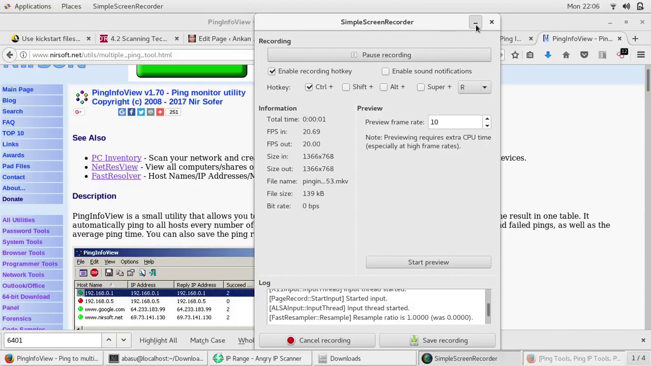 pinginfoview
