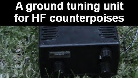 Ground tuning unit for HF vertical antennas