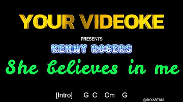Thumbnail of VIDEOKE : SHE BELIEVES IN ME - Kenny Rogers Chords and Lyrics
