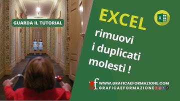 Excel: rimuovere i valori duplicati
