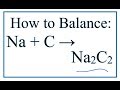 Balancing Chemical Equations