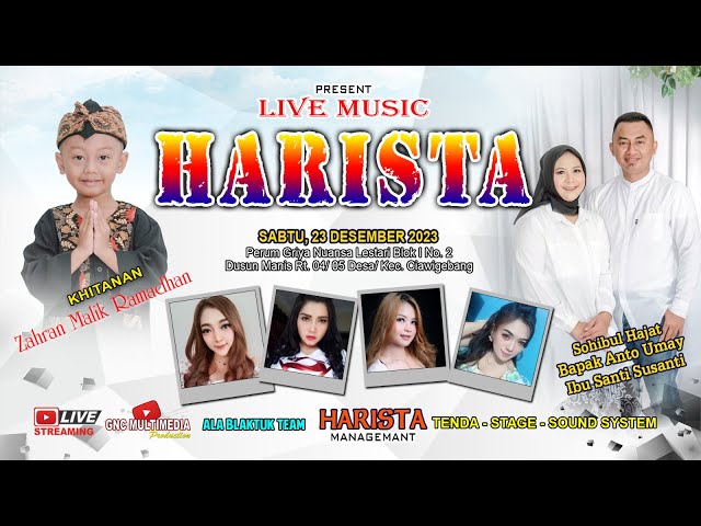 Live HARISTA Music Siang | Khitanan Zahran Malik Ramadhan | Sabtu, 23 Desember 2023 class=