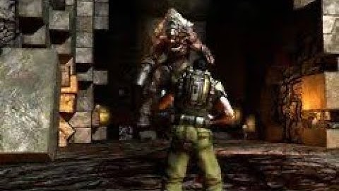 DOOM3 cyber demon boss fight