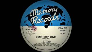 J.D. Jaber ‎– Don't Stop Lovin' (Long Vers.)