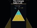This Triangle Holds 1.25 #Shorts