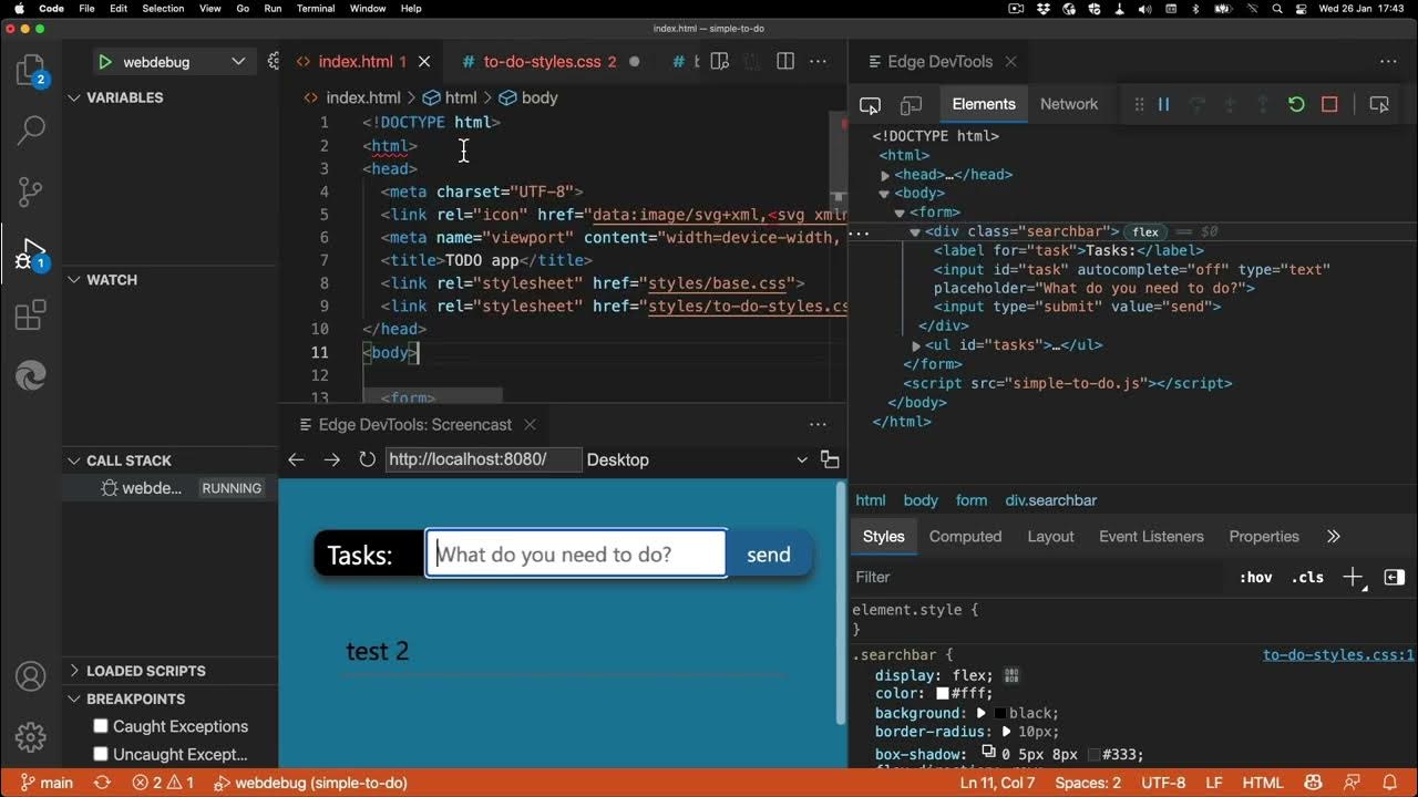 End to end web development workflow in VS Code - Live inline linting ...