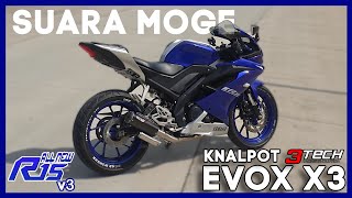KNALPOT SUARA MOGE DI MOTOR 1 SILINDER ?!?! | REVIEW EVOX X3 EXHAUST R15 V3