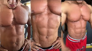 Muscle daddy showing off his huge pecs