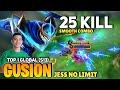 25 KILL! Gusion Smooth Combo [ Former Top 1 Global Gusion S13 ] By Jess No Limit - Mobile Legends