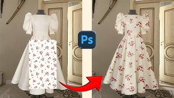 "Apply Fabric Patterns to Clothing in Photoshop | Realistic Clothing Design Tutorial"