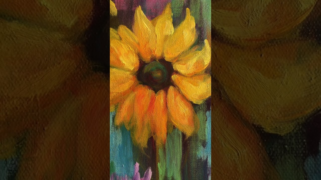 #sunflowers #flowerart #acrylicpainting