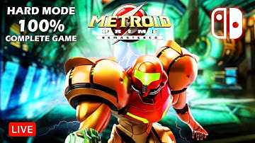 Metroid Prime Remastered Hard Mode: 100% Full Game Walkthrough (Live)