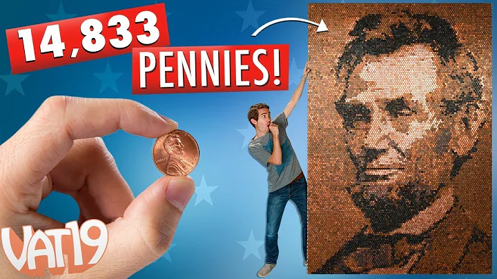 We Made A Giant Lincoln Portrait Out of 15,000 Pen...