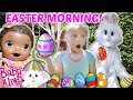 BABY ALIVE has EASTER MORNING! SURPRISE EGG HUNT! The Lilly and Mommy Show! FUNNY KIDS SKIT!